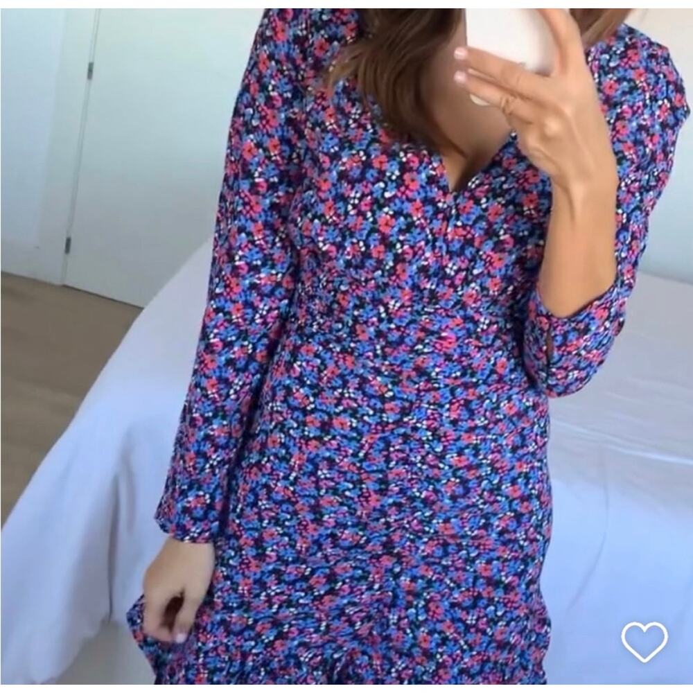 ZARA FLORAL PRINT DRESS MULTICOLORED - Picture 3 of 10
